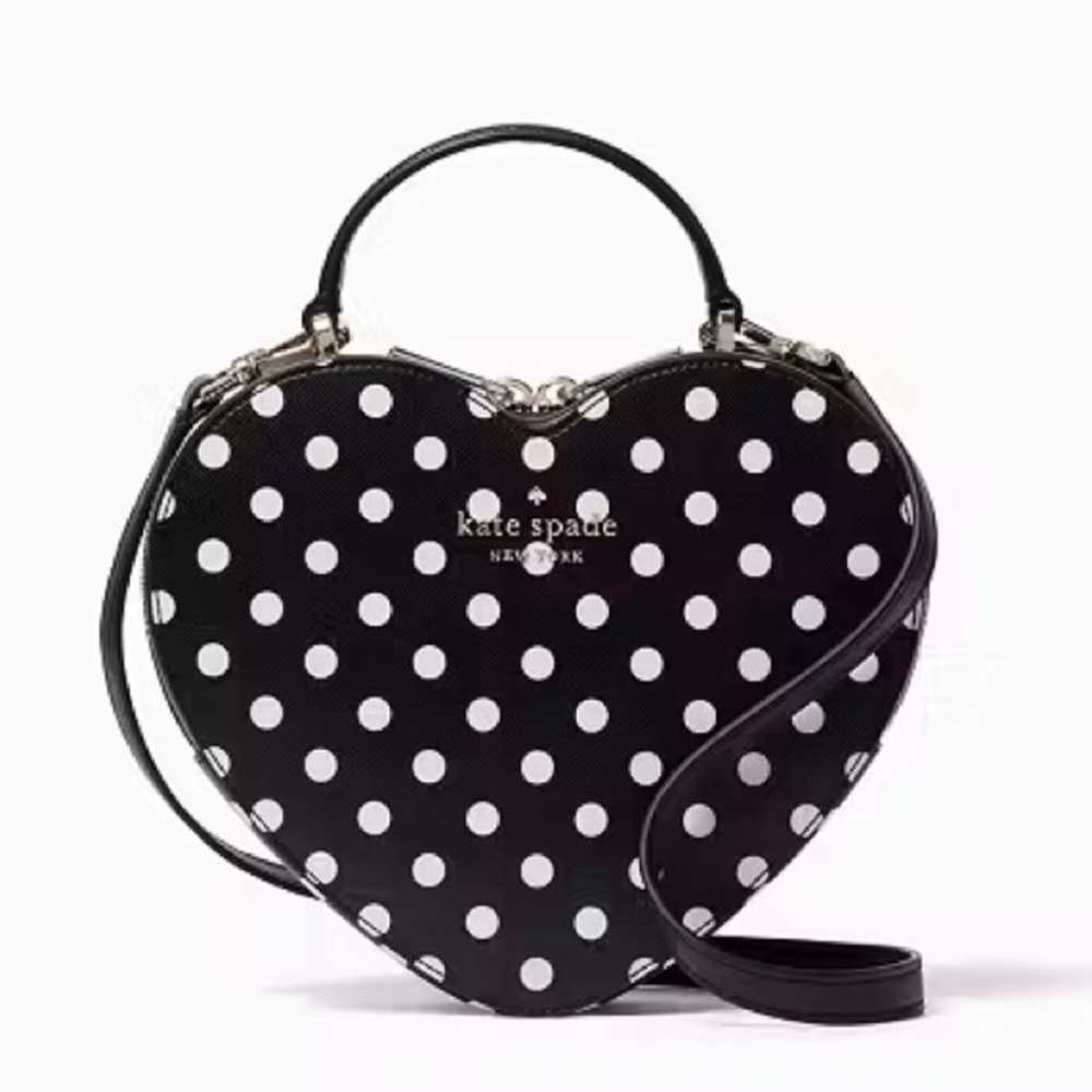 *BOGO FREE* Kate Spade Heart-Shaped Polka Dot Crossbody Bag